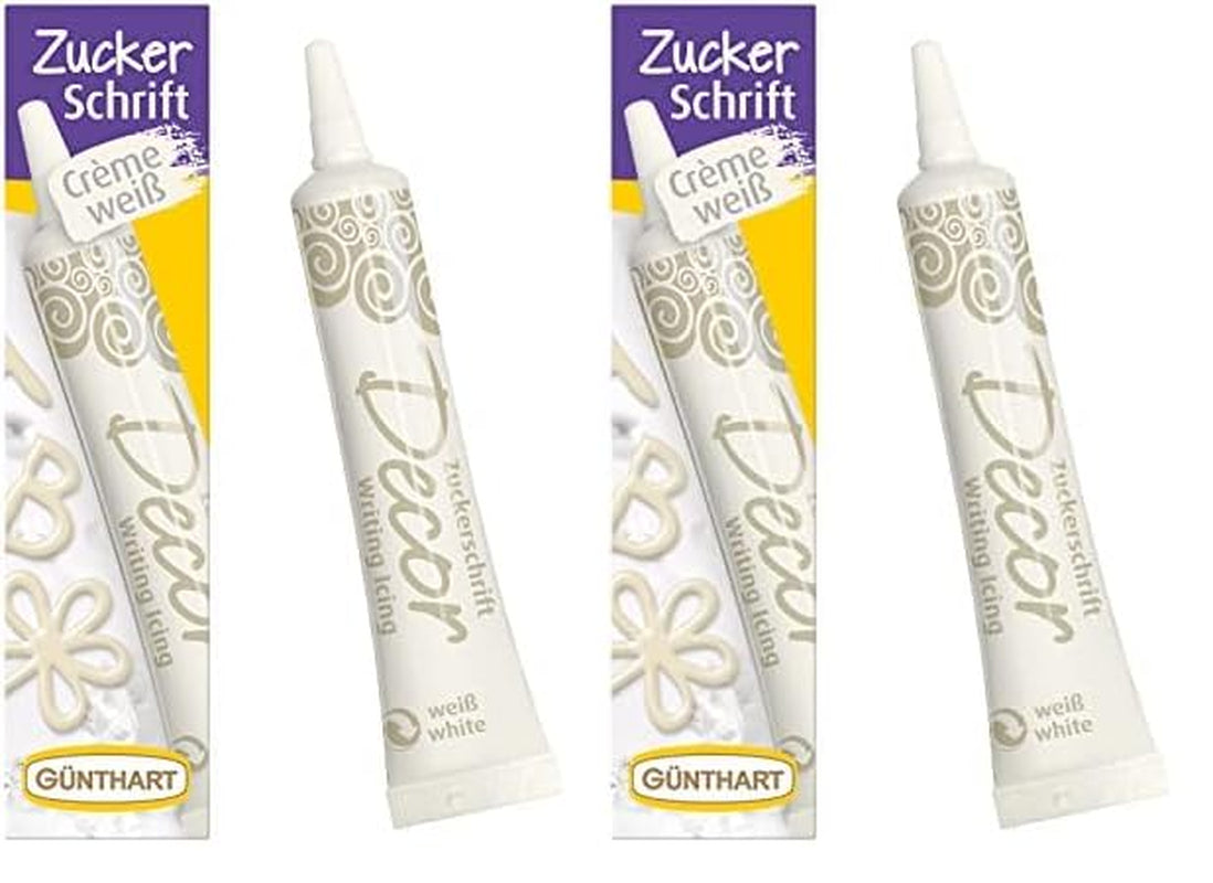 Günthart Backdecor 25 g Zucker mit Buchstaben GOLD für alle Desserts in goldener Farbe aus Zucker für schöne Buchstaben und Motive, 1 Packung (25 g)