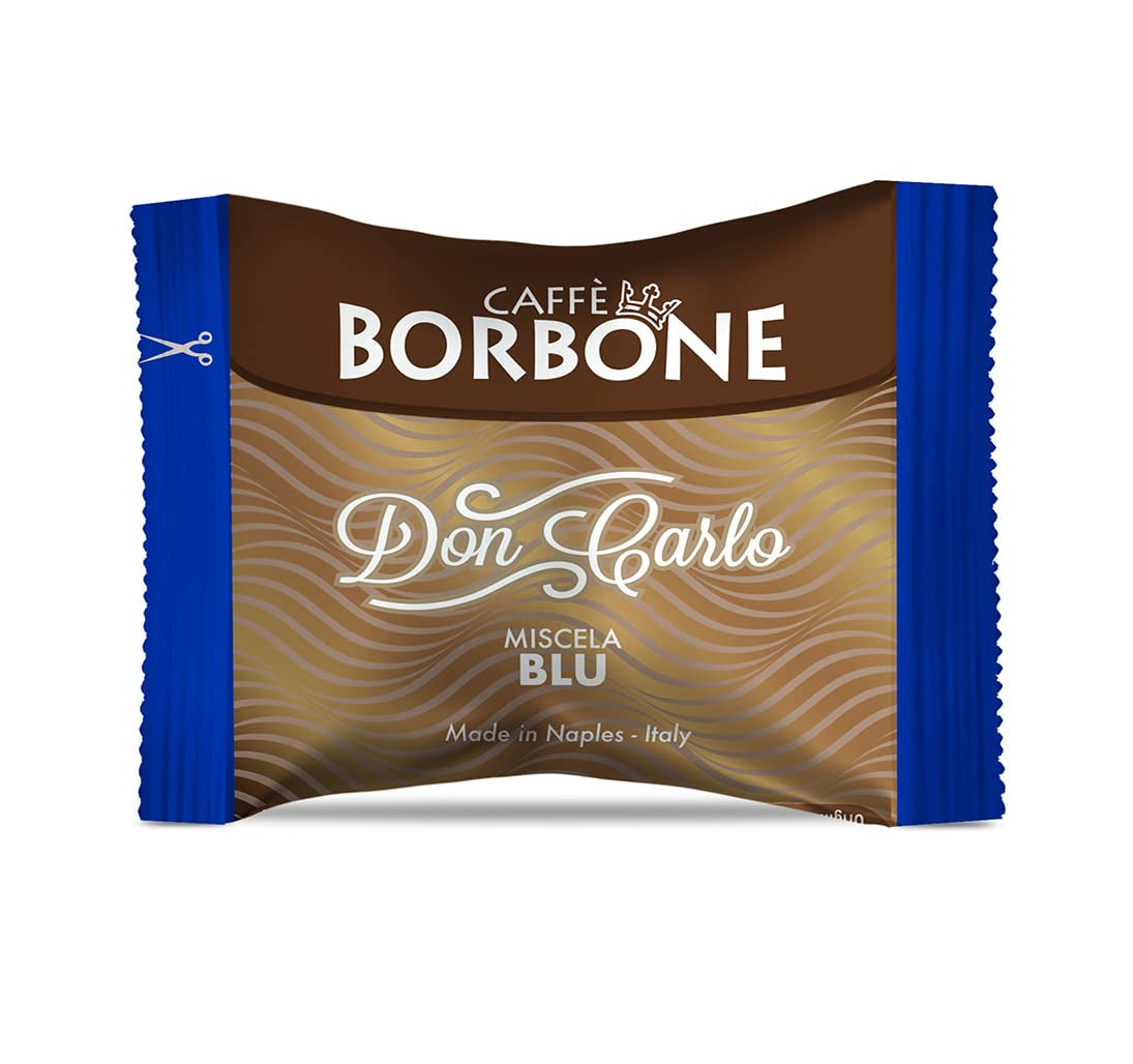 Caffè Borbone Kaffee Kapseln Don Carlo, Blue Mischung - 100 Stück - Kompatibel mit Kaffeemaschinen der Marke Lavazza®* A Modo Mio®*