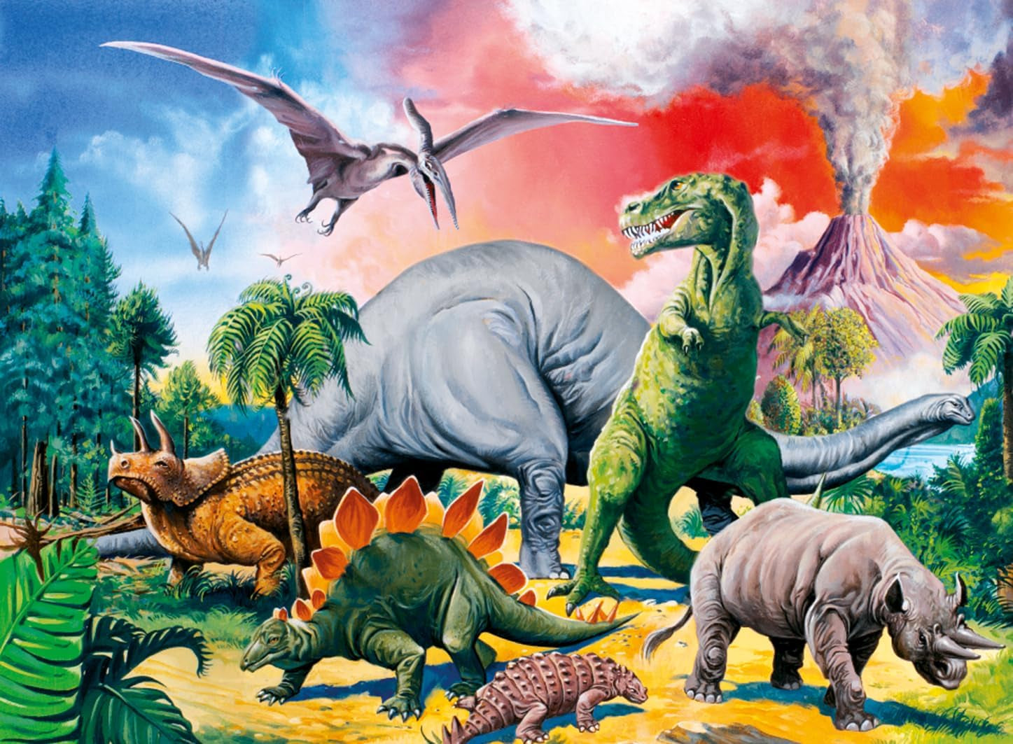 Ravensburger Puzzle für Kinder – 10957 Unter den Dinosauriern – Dino-Puzzle für Kinder ab 6 Jahren, mit 100 Teilen im XXL-Format Puzzle Naty Shop