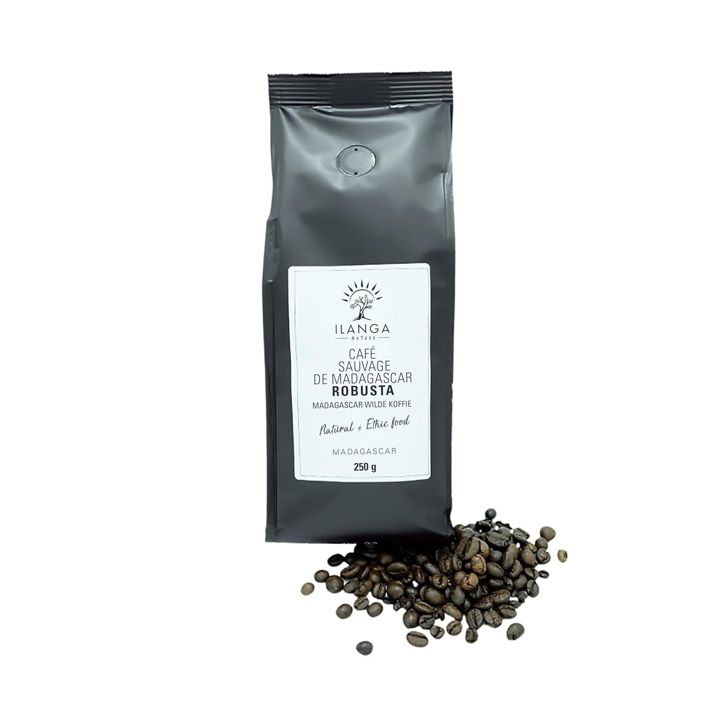 Ilanga Nature - Robusta-Kaffee - Bohnen 250 g - Madagaskar
