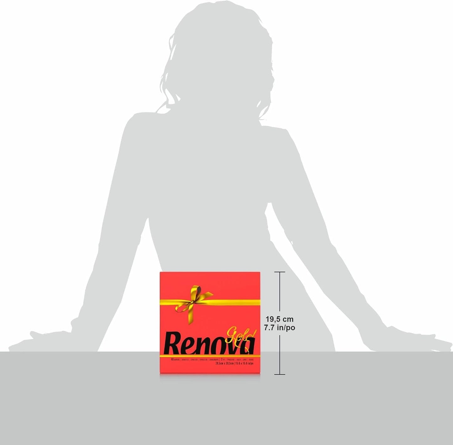 Renova Red Gold Papierservietten – 40 Servietten
