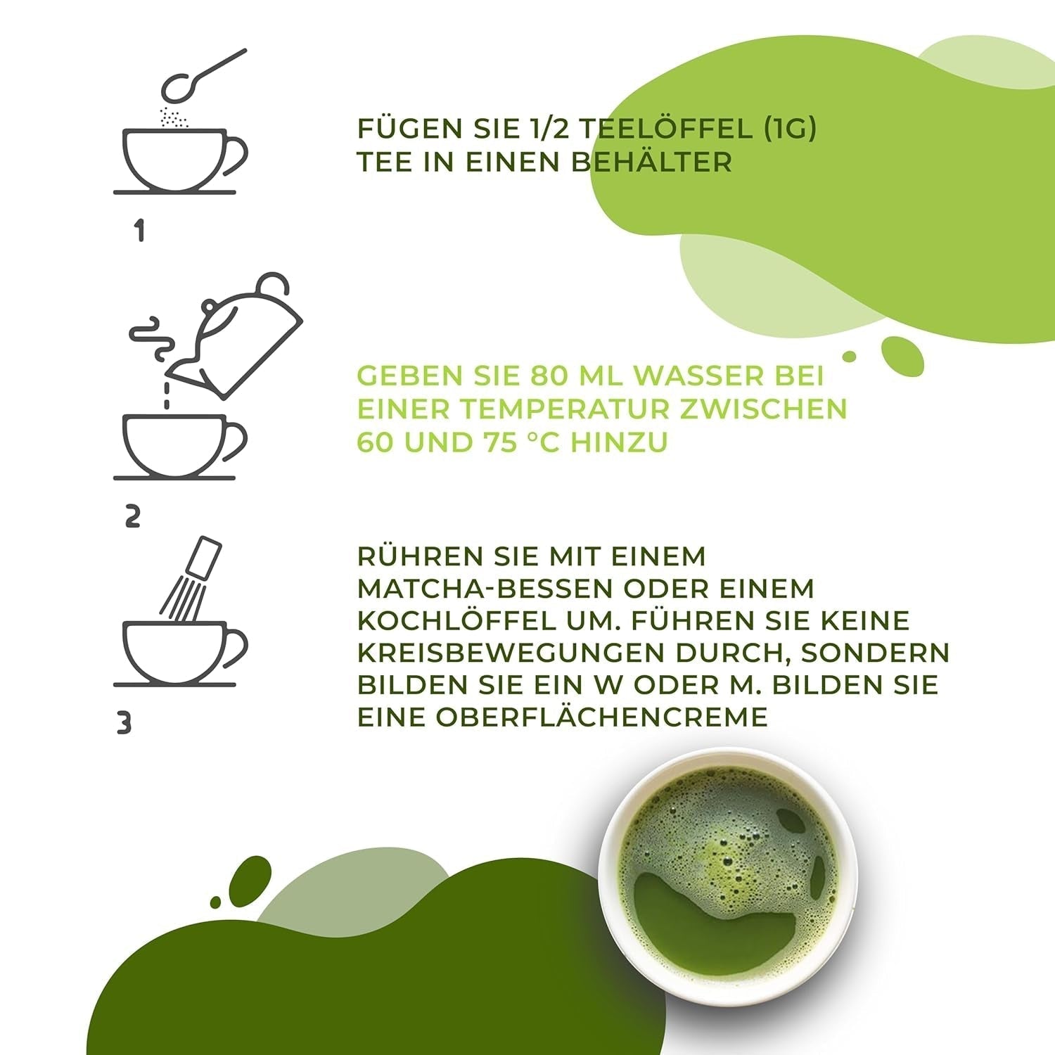 Japanischer Matcha-Tee, Premiumqualität, Pulver. 100 % natürlich. Grüntee-Reduzierer, kraftvoller Entgifter und Antioxidans. Rein kultivierter Matcha – Herkunft: Japan (100 g)