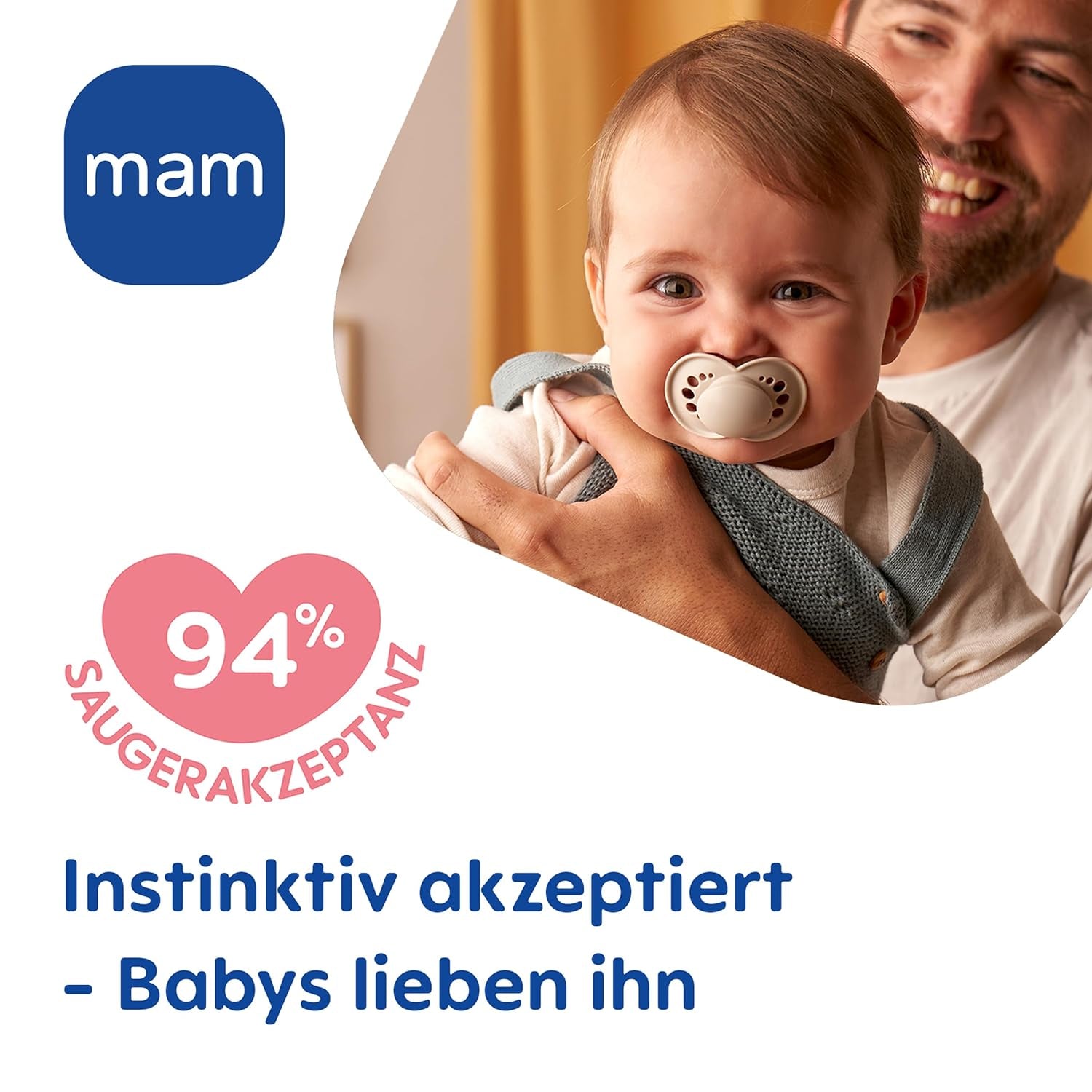 MAM Original Day & Night Matt Schnuller | 6-16 Monate | Akzeptanz 94 % | Baby-Schnuller hilft, unerwünschte Zahnausrichtung zu verhindern | Gemeinsam mit Zahnärzten entwickelt | Silikon SkinSoft | Fuchs/Mond | 4 Stück