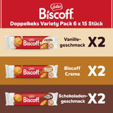 Lotus Biscoff | Doppelte Kekse-Sortenpackung | 3 Sorten | 2 Pakete pro Sorte | 15 Doppelkekse pro Packung | Inhaltsstoffe natürlichen Ursprungs | Keine Farbstoffe | 6 x 150g | 900g