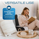 Keil-Lesekissen, Bett-Rückenlehnenkissen, Armkissen für Fernsehen, Bücher, Spiele, Schlafzimmer, Rückenstütze (grau/weiß, Standard)
