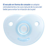 Philips AVENT Soothie – BPA-freier Schnuller für Babys im Alter von 0–6 Monaten, blau/hellblau (Modell SCF099/21)