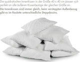 Traumnacht Bequemes Roulette-Kissen, 4er-Set, mit gestepptem Bezug und Schaumstofffüllung, 40 x 40 cm, Öko-Tex-zertifiziert, hergestellt nach dem deutschen Qualitätsstandard Naty Shop Standardkissen
