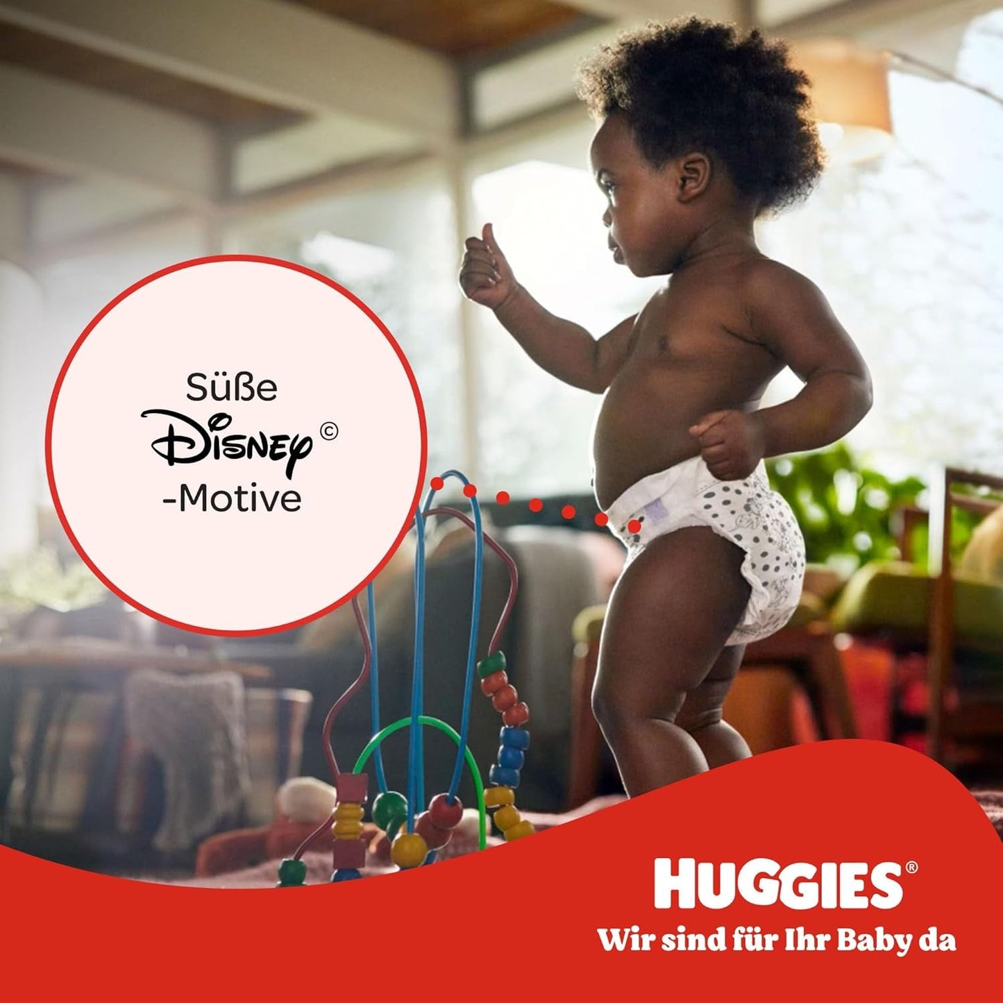 Huggies Little Movers Disney-Hosen, Größe 4, 120 Stück (4 x 30), Monatsbox