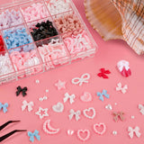 500 Stück 3D Nägel Charm Schleifen Charms Nägel Nail Art Charms Schleife Nagel Charms Nägel Nail Art Schleifen Nageldekorationen Mit Aufnahmewerkzeug Für Frauen Und Mädchen Nagel-Diy-Zubehör