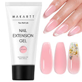 Makartt Poly-Nagelverlängerungsgel – Acryl-Verlängerungsgel, Nagelstärkungsgel, Nageldekoration, 50 ml (lila)