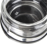 Classic Shaker, 250 ml, mit Löffel, Edelstahl, silber/transparent, 13 x 10 x 9 cm, 2 Stück