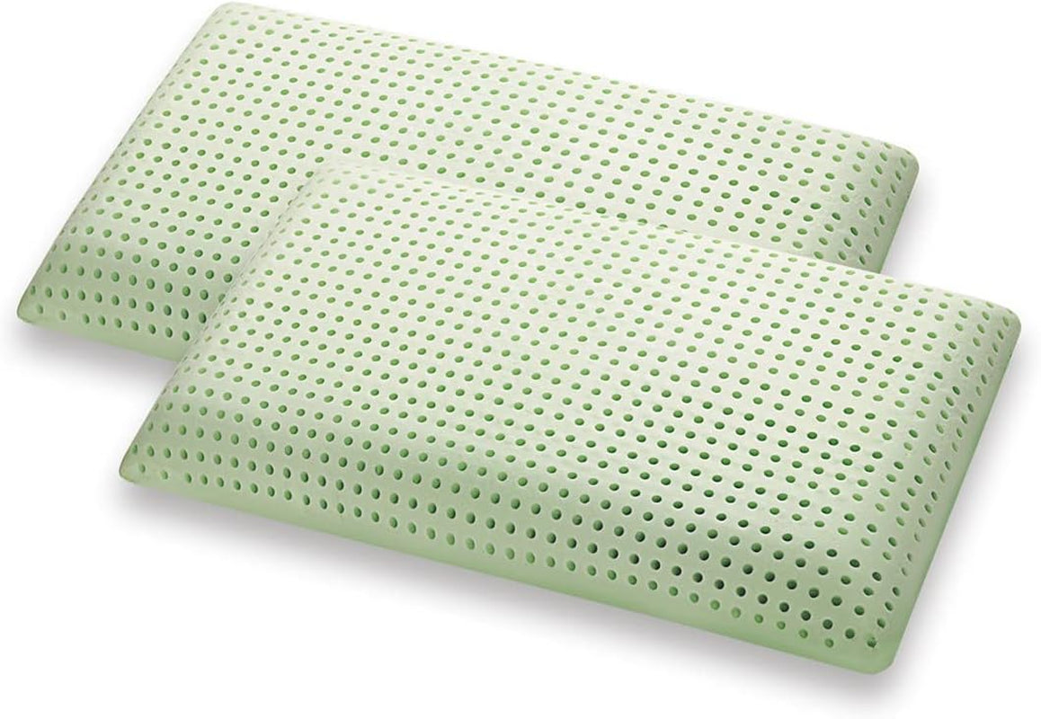 Marcapiuma Green Natural Herbal Memory Foam Kissen 2 Stück Standardkissen Naty Shop Greetings 2X Saponetta Modern