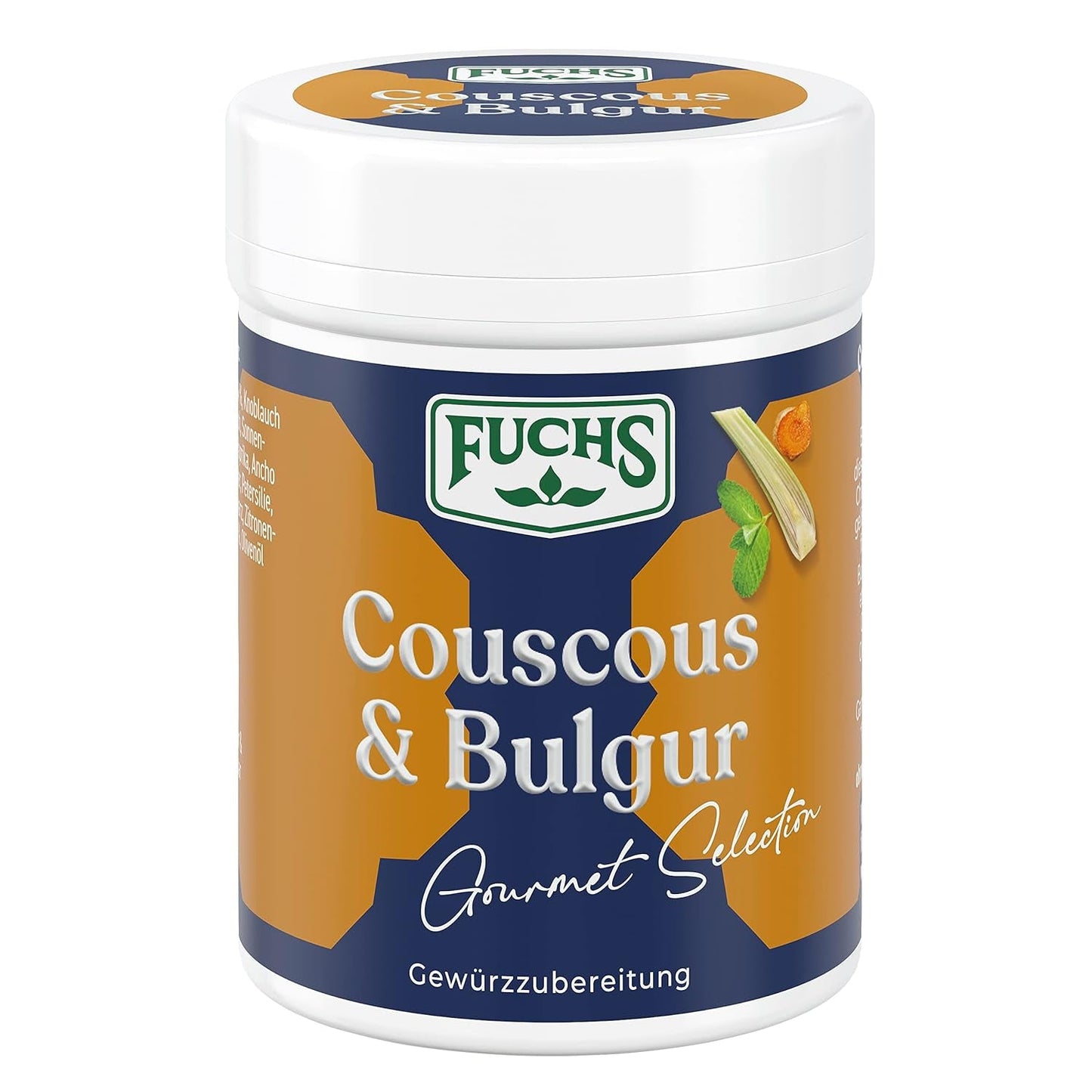 Fuchs Spices Gourmet Selection Naher Osten/Afrika – Couscous- und Bulgur-Gewürzmischung, nachfüllbare Gewürzmischung zum Würzen von Bulgur-Gerichten, vegan, 55 g