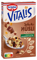 Dr. Oetker Vitalis Schokomüsli Classic: Frühstücksmüsli mit Vollmilch- und Zartbitterschokolade, 7er Pack (7 x 600g)