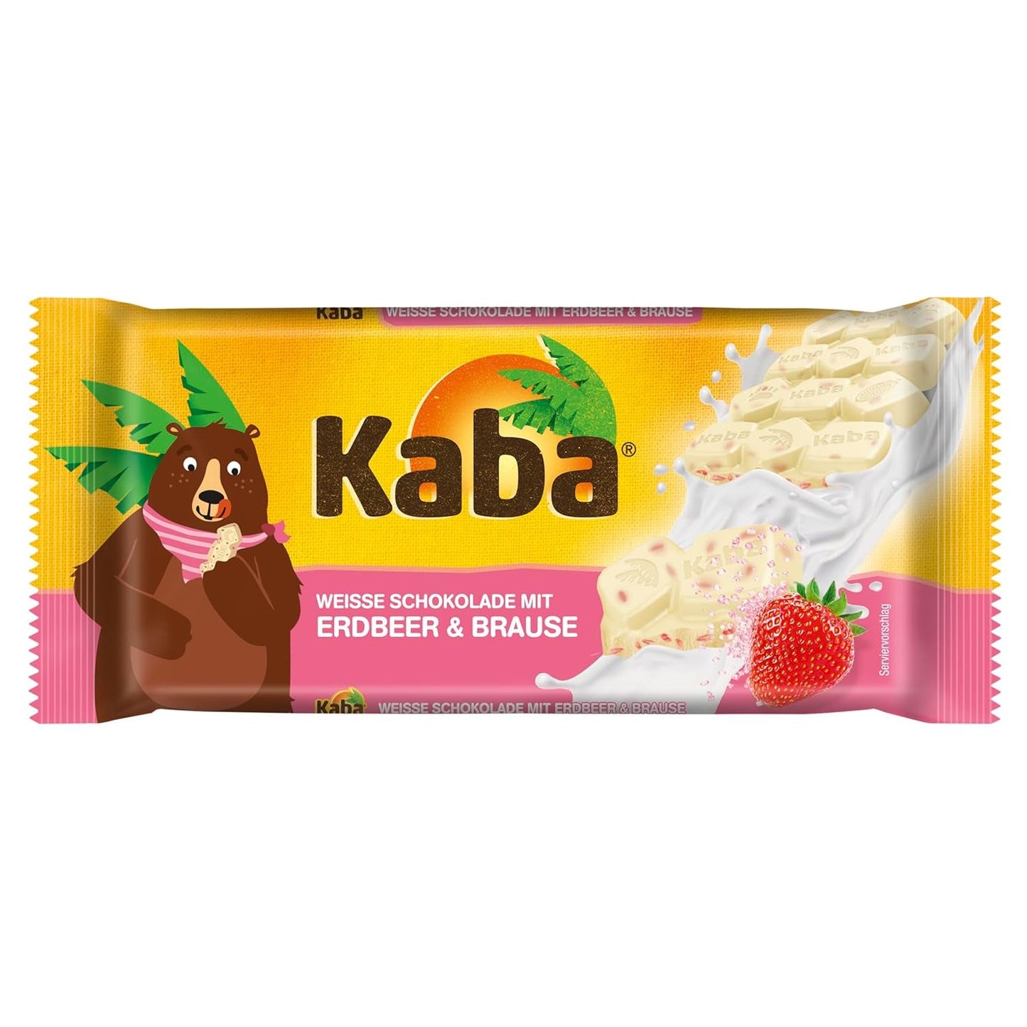 Kaba Vollmilch- und Milchcremeschokolade, gefüllte Tafelschokolade, 90g-Tafel, zartschmelzende Schokolade mit leichter Milchcreme und Kaba-Originalgeschmack