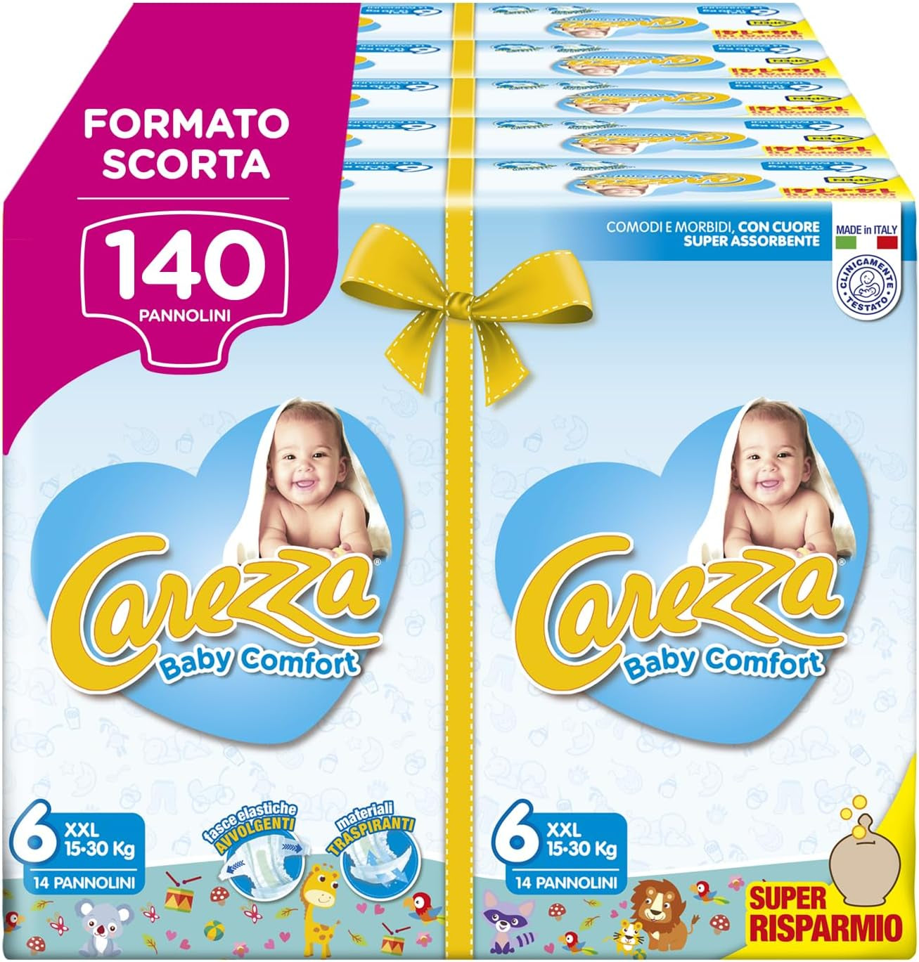 Babykomfort XXL | Größe 6 (16–30 kg) | 140 Windeln