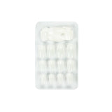 Glam'Up Paris – Künstliche Nägel – Vollständige Abdeckung – Einfache Anwendung – 24 künstliche Nägel pro Box + Doppelklebeband – XL-Quadratform – Nr. 3 – Französische Maniküre, Weiß