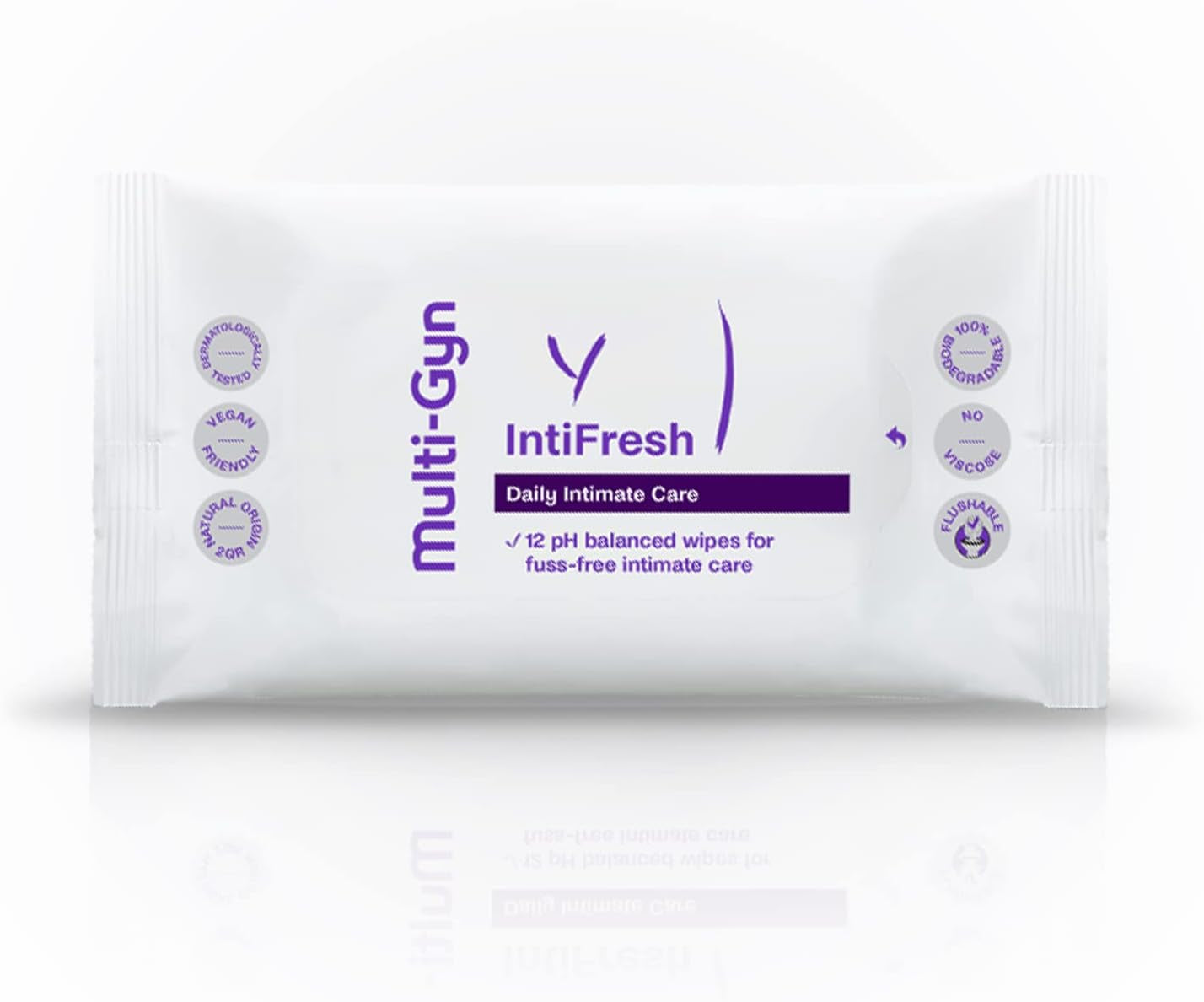 Multi-Gyn Intifresh, Intimtücher zur äußerlichen Anwendung, 12 Feuchttücher