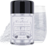 Kicofood, essbarer Glitzer, 5 Gramm, verschiedene Farben Glitter Naty Shop Silver