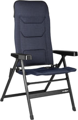 BRUNNER Rebel PRO (S-M-L) Klappstuhl für Camping, Garten, Terrasse Aus Aluminium, 5-fach verstellbar, Belastbarkeit bis 150 kg, hohe Rückenlehne, schwarz oder blau Reisekissen Naty Shop Standardtitel