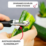 Westmark 29092270 Sparschäler Gallant, Pp/Tpe/Edelstahl, Schwarz / Rot, 16,5 x 3,7 x 2 cm Schäler Naty Shop