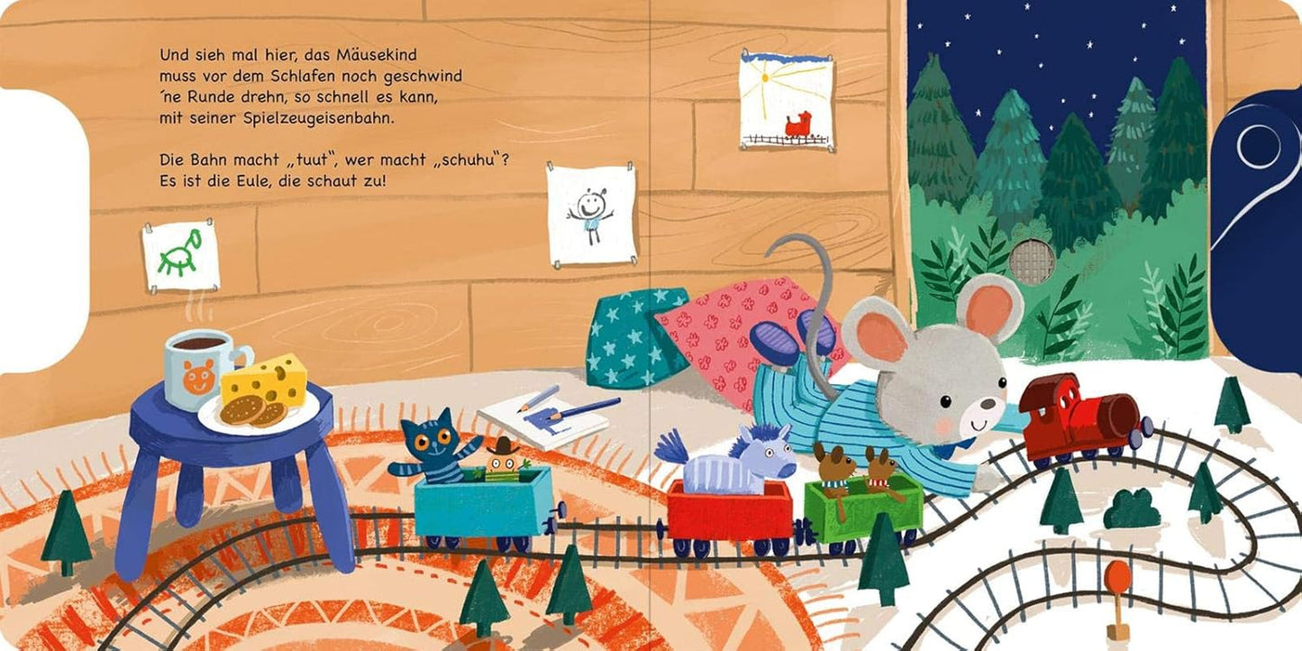Husch, husch, jetzt schläfst du auch!: Slider und 11 Sounds | Ein innovatives Buch mit Slider-Sounds für die Kleinen ab 18 Monaten, Bebe Naty Shop Toys