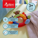SIGIKID 40490 Aktivring Baby Activity PlayQ Mädchen- und Jungenspielzeug, empfohlen für Kinder ab 3 Monaten, mehrfarbig Babyspielzeug Naty Shop