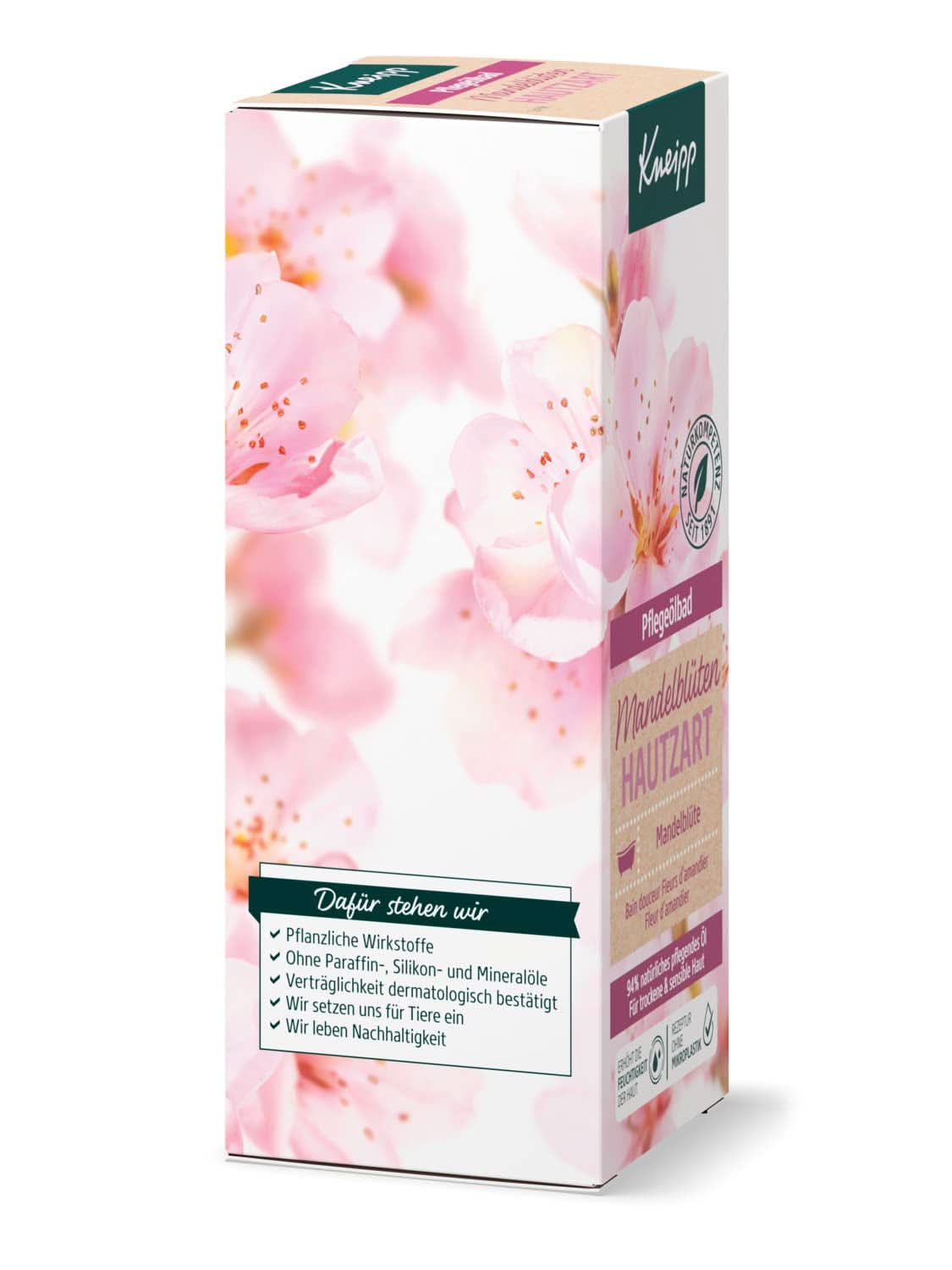 Kneipp, Badeöl, mit 94 % reinem Mandelöl, für trockene und empfindliche Haut – 100 ml Dusche und Bad Naty Shop