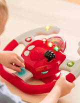 Kunststoff Battat, BT2525Z Interaktives Lenkradspielzeug auch für Reisen und Autofahrten mit Lichtern und Geräuschen für Kinder ab 2 Jahren, Rot, kompatibel mit Autos Bebe Toys Naty Shop