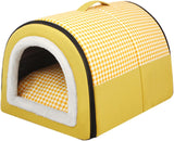 Katzenhöhle | Katzenhaus für Draußen Winterfest | Katzenhöhle Outdoor für Katzen | Katzenbett Höhle Katzenhaus Mit Abnehmbarem Waschbarem Matte | Wasserdichtes wetterfestes Katzenbett Innen Draußen