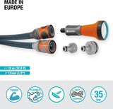 Gardena Liano Xtreme 1/2 Zoll 10m Set: Extrem robuster Textil-Gartenschlauch für Innenwasserhähne mit leichtem, wetterfestem PVC-Innenschlauch (18460-20)