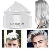 Natürliches weißes Haarfärbemittel, weißes Haarwachsfärbemittel, Unisex-weißes natürliches Haarfärbemittel, weißes Haarfärbemittel, Cosplay-Halloween-Party-Haarwachs, Haarfärbemittel-Party-Haarwachs, 30 ml Naty Shop Haarfärbemittel
