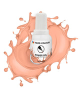 Gel-Lebensmittelfarbe, Beige, Champagnerfarbe, 20 g. Lebensmittelfarbe für ein breites Anwendungsspektrum zum Dekorieren von Kuchen, Torten, Sahne, Biskuit, Royal Icing, Macarons.