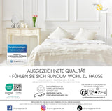 Aqua-Textil 4-Jahreszeiten-Steppdecke 135 x 200 cm, zusammengeknüpfte Decken, Winter 800 g, Sommer 600 g, Klimaregulierung, Öko-Tex, Bettdecken und Steppdecken, Naty Shop