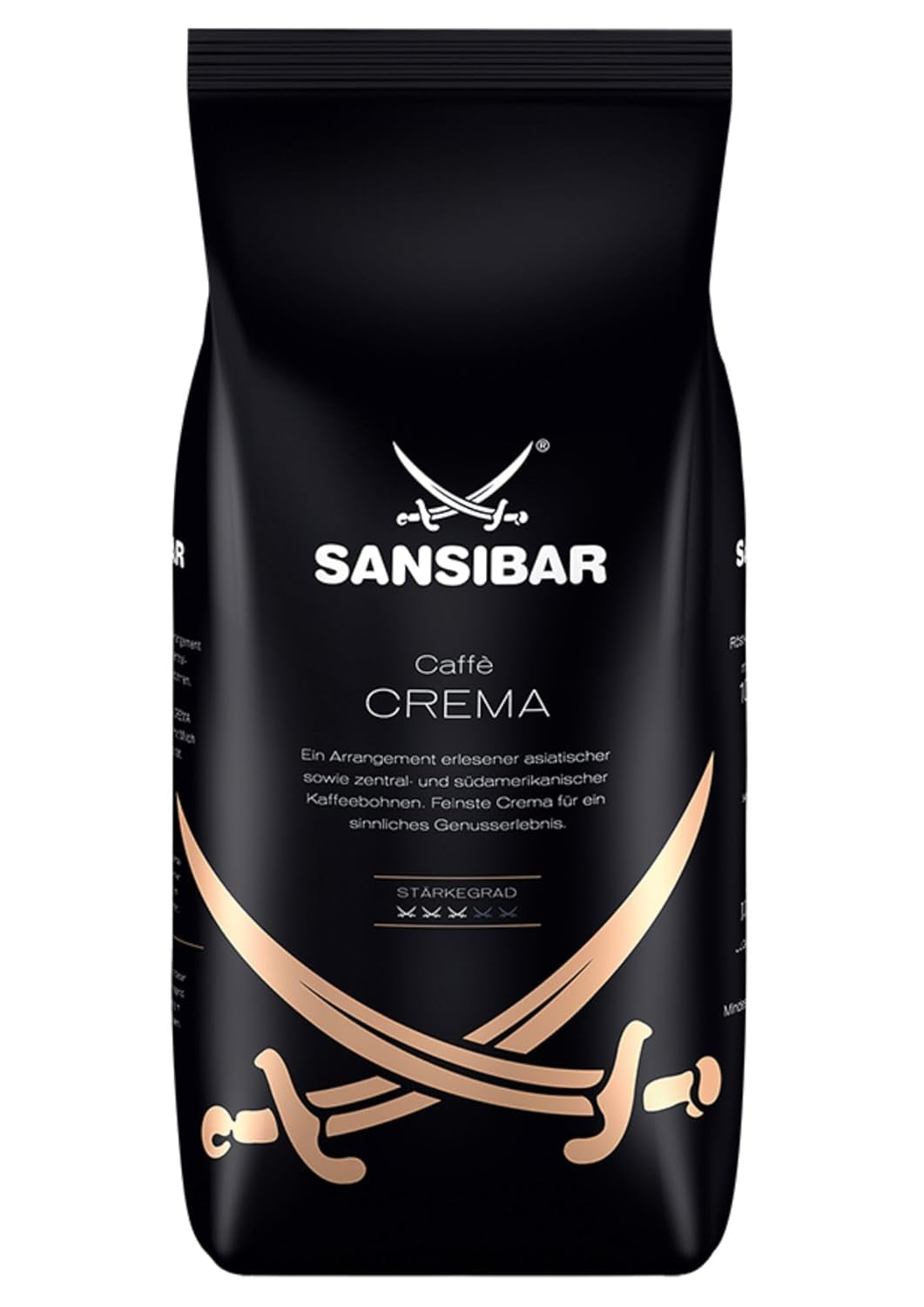 Ganze Kaffeebohnen Caffè Crema, 1 kg, 1 Packung (1 x 1 kg)