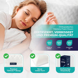 ZenPur Orthopädisches Nackenkissen 40 x 60–13 cm, Kopfkissen aus Memory-Schaum – ergonomisches Schlafkissen für Nacken und Schultern, Öko-TEX-zertifiziert
