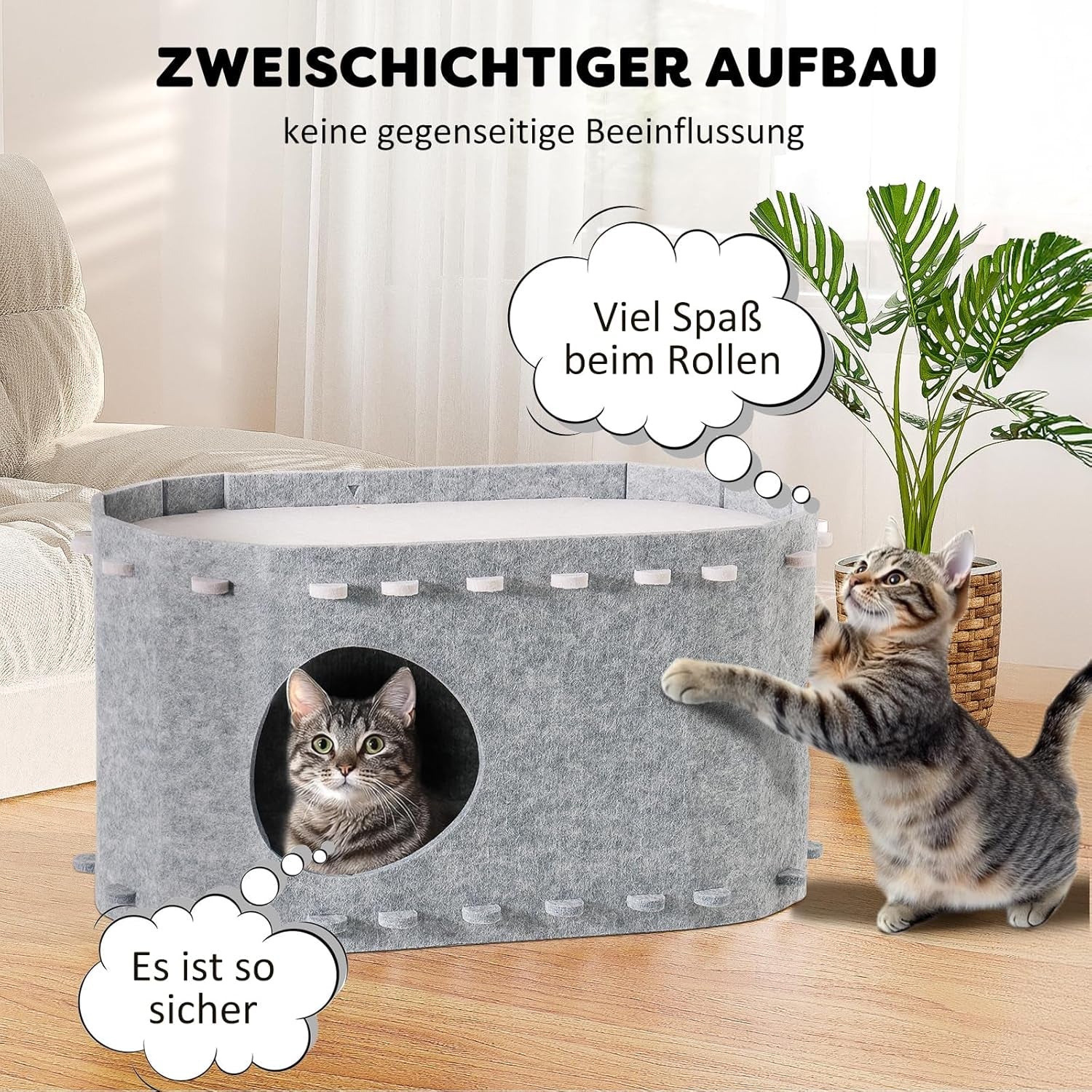 Decken und Möbel, Haustiere, Höhlen und Häuser, Katzen, Betten für Katzen, Katzenbetten, Matratzen