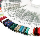 40 Stäbchen für künstliche Nagellackkapseln, praktischer Fächer, Nail Art (40, transparent)