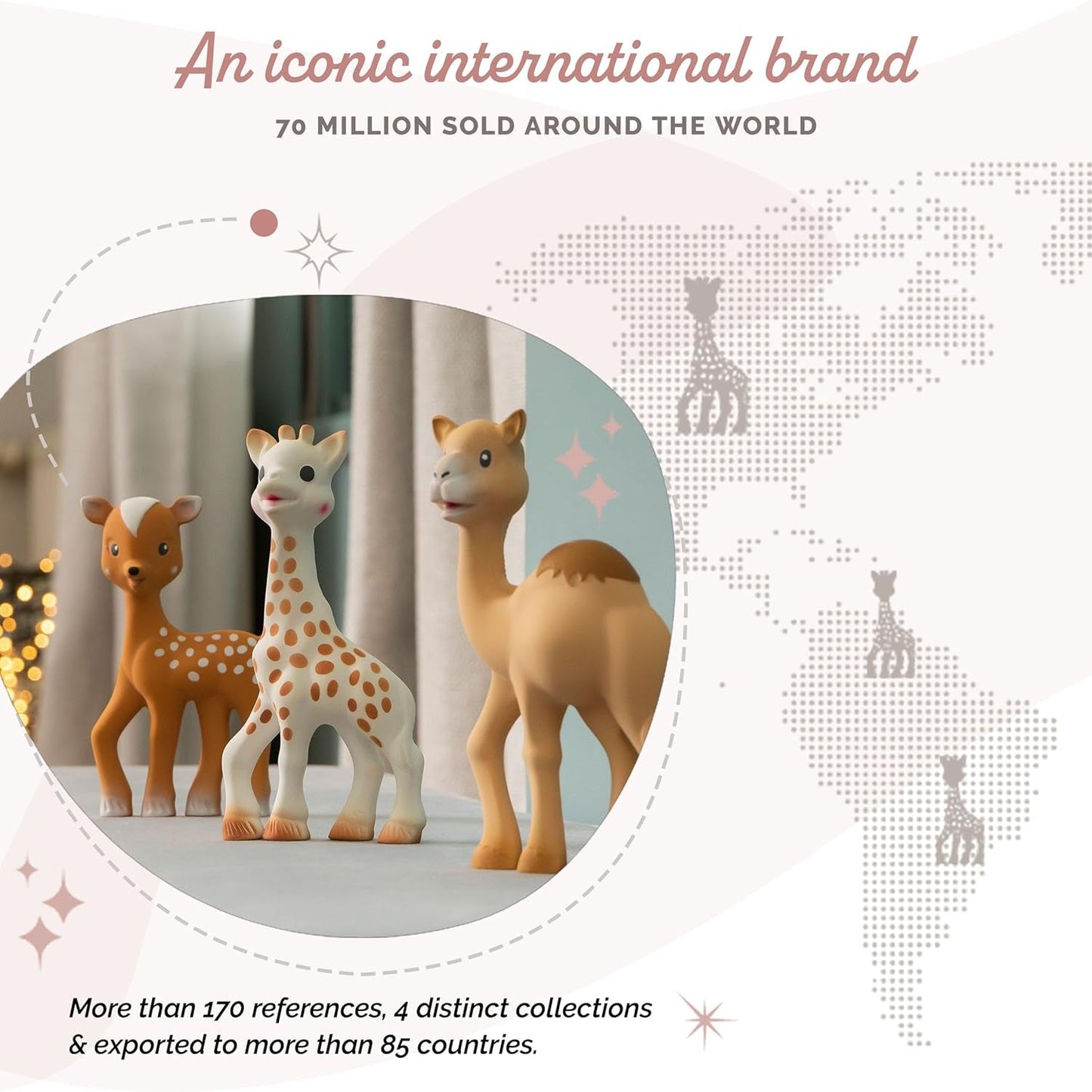 Sophie La Girafe Fanfan der Hirsch, Kunststoff, 616341, braun