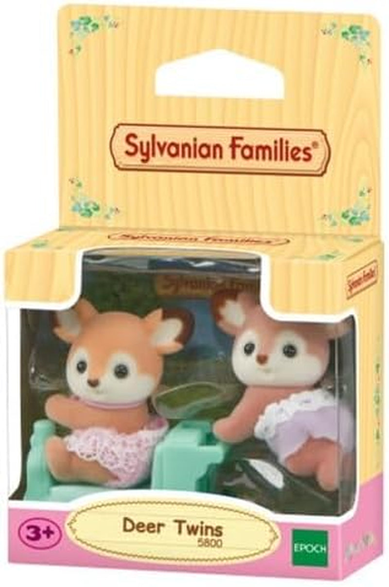 Sylvanian Families 5800 Hirschzwillinge, Tierfiguren-Spielset, Waldtierfiguren, Spielzeug für Kinder ab 3 Jahren
