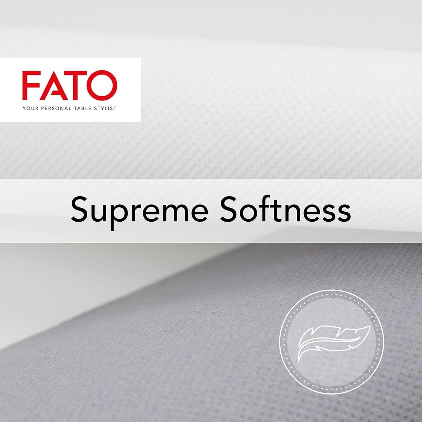 , weiche und zarte Einweg-Papierservietten, 40 Stück, Serviettengröße 38 x 38, in 4 gefaltet, 2 Schichten, weiße Farbe, 100 % reines Zellulosepapier, FSC-Zertifikate (3er-Pack)