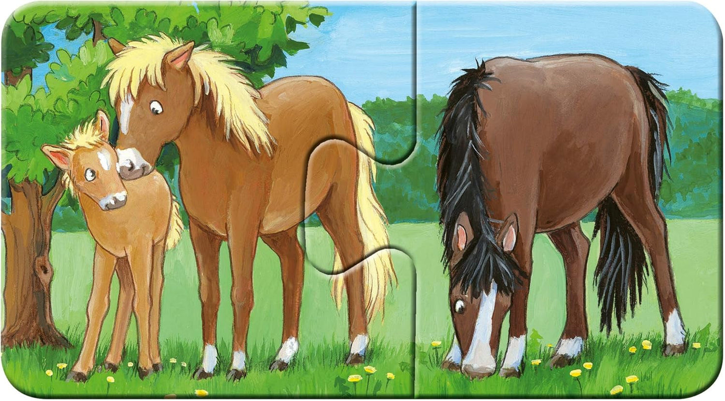 Ravensburger Puzzle für Kinder – 05072 Bauernhoftierfamilien – Mein erstes 9x2-Puzzle – Puzzle für 2-Jährige Puzzle Naty Shop