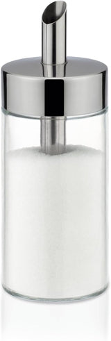 Tescoma Glasstreuer, gebürsteter Edelstahl, ideal für weißen/braunen Zucker, 225 ml