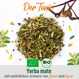 ORIGEENS BIO YERBA MATE MIT ZITRONE UND INGWER 200 G – Der energetisierende Tee I Bio Yerba Mate Tee, ungeröstet, Blätter, ohne Stiele und Staub