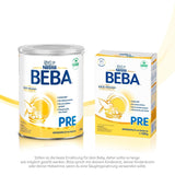 BEBA PRE Anfangsmilch von Geburt an, Babynahrung mit DHA, nur Laktose, ohne Palmöl, Packung 3 (3 x 800 g) Naty Shop