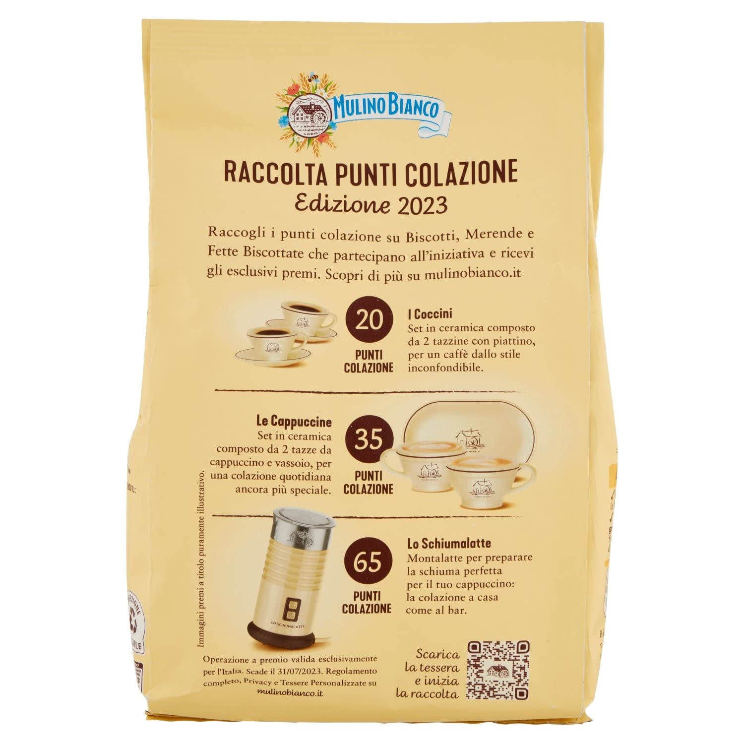 White Mill Frollini Galletti Kekse mit frischer Milch, 100 % italienisch, 350 g