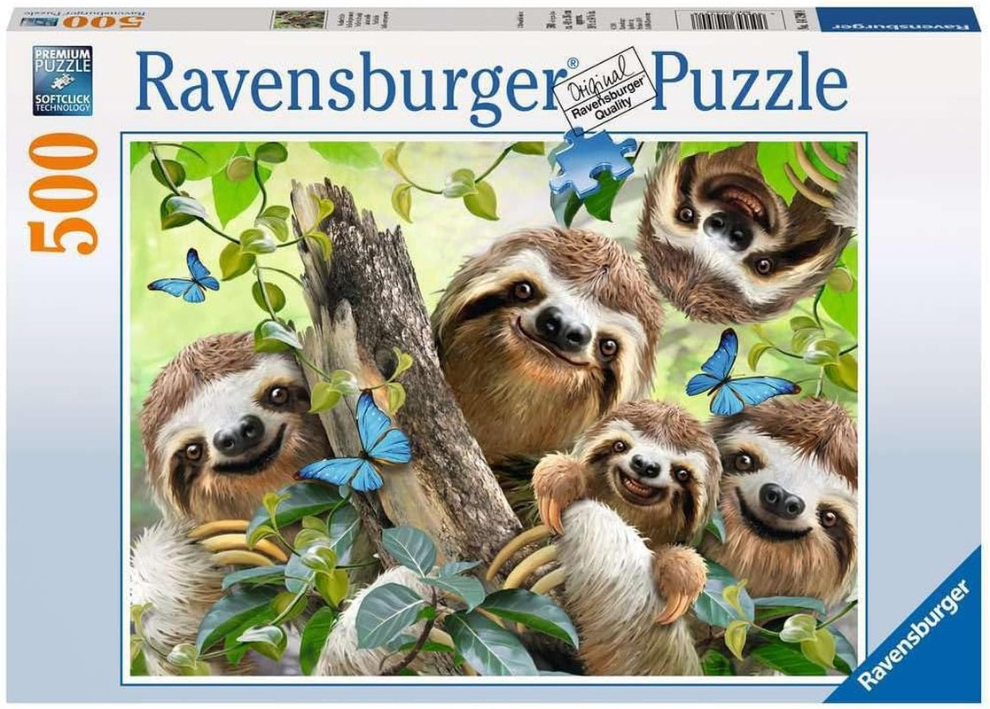 Ravensburger Puzzle 12000203 - Faultier-Selfie - 500-teiliges Puzzle für Erwachsene und Kinder ab 10 Jahren, Tiermotiv-Puzzle Puzzle Naty Shop Altes Design