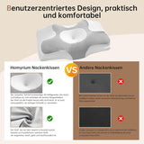 Homyrium Ergonomisches Nackenkissen Orthopädisches Kissen Memory Foam Nackenstützkissen Anti-Schnarch-Kissen Seitenschläfer Rücken Bauchkissen Grau Orthopädische Nackenkissen Naty Shop