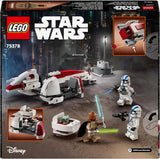 LEGO Star Wars Flucht mit dem BARC Speeder, das Mandalorianer-Set, Spielzeugfahrrad mit Beiwagen, enthält die Figuren Kelleran Beq und Grogu, Geschenk für Jungen und Mädchen ab 8 Jahren 75378 Bausets Beuche den LEGO-Store