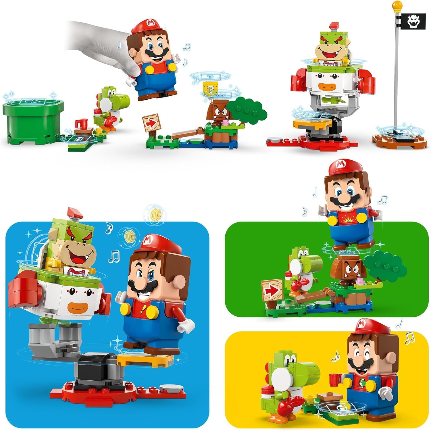 LEGO Super Mario Abenteuer mit interaktivem Mario, Junior-Clownwagen-Set, Spielzeug-Yoshi, Nintendo-Geschenk für Jungen, Mädchen und Gamer ab 6 Jahren 71439 Bausets Besuchen Sie den LEGO-Store